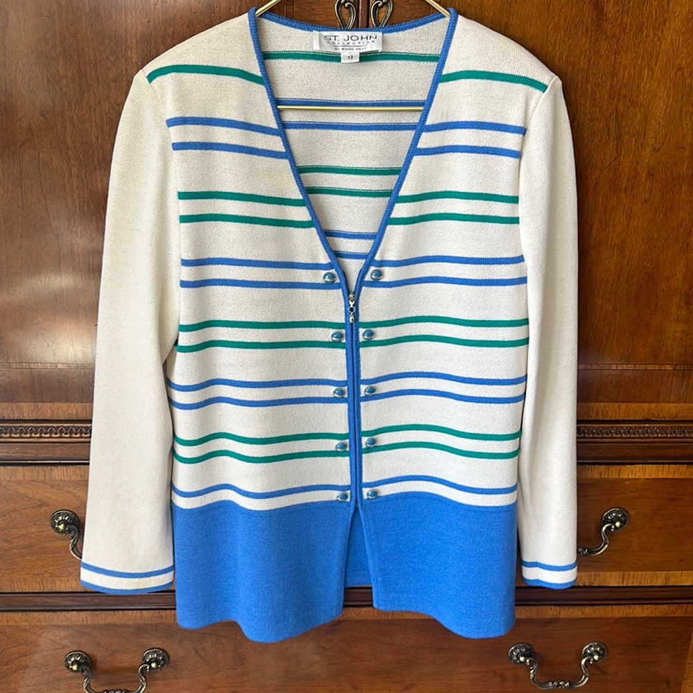 St. John by Marie Gray jacket and camisole. Jacket size 12, camisole large.